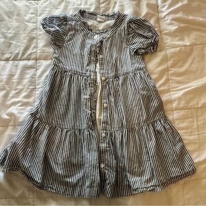 GAP Kids Navy and White Striped Top